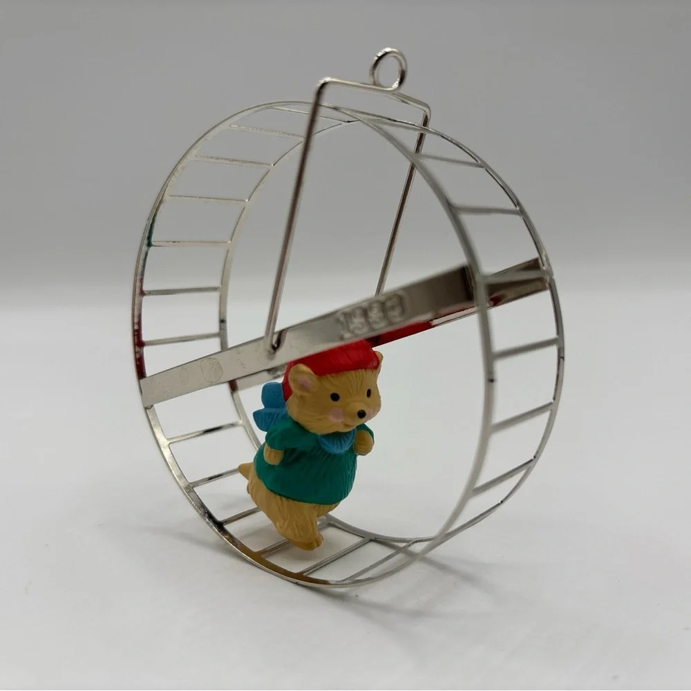Hallmark Keepsake Ornament Vintage 1993 Big Roller Handcrafted And Nickel Plated